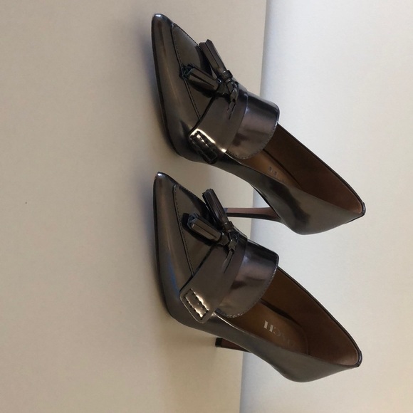 COACH pumps. Gunmetal silver/grey - Picture 1 of 7